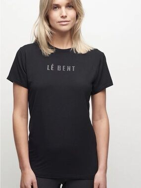 Women's Black Short Sleeve Logo Tee